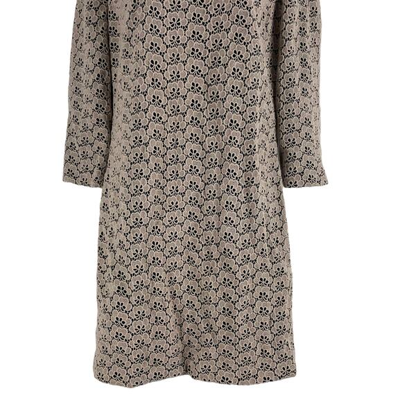 Diane von Furstenberg Sarita Lace Mini Dress Floral Tan Size 12 - Picture 3 of 7